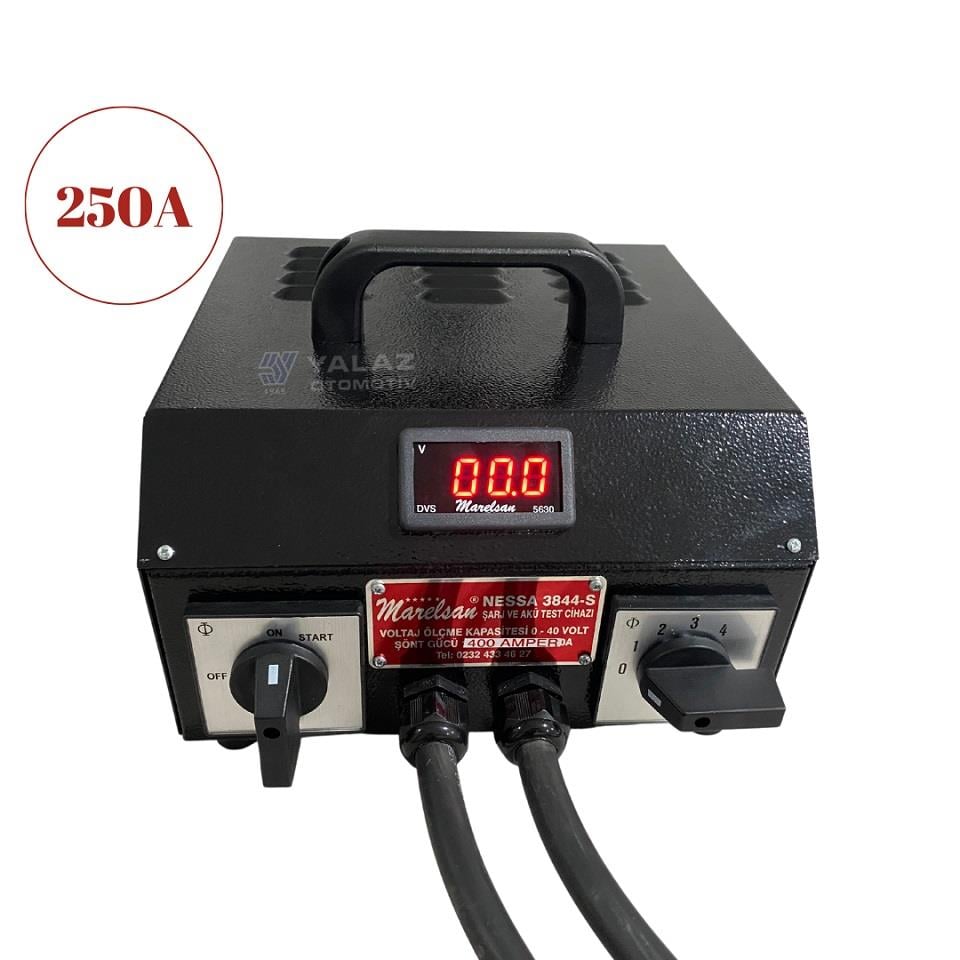 MARELSAN 0V-40V AKÜ TEST CİHAZI (4 KADEMELİ) (100A/150A/200A/250A)