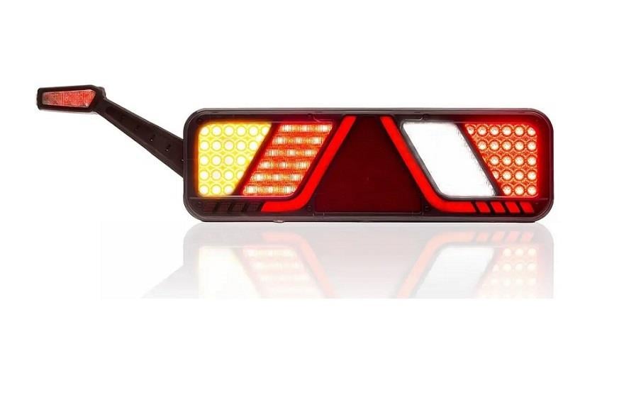 FRISTOM 24V STOP LAMBASI LEDLİ (6-FONKSİYONLU) (BOYNUZLU) SOL E9