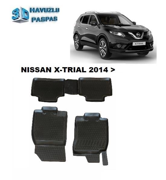 3D ARAÇ PASPASI (SİYAH) (4 PARÇA) NISSAN X-TRIAL 2014 > 