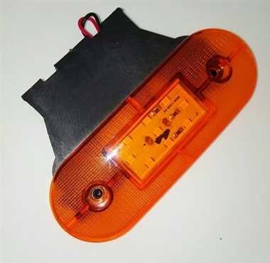 24V YAN SİNYAL LAMBASI DORSE SİDE MARKER SARI YM (9 LEDLİ)