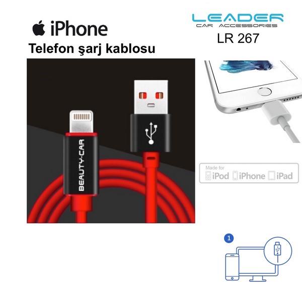 TELEFON DATA-ŞARJ KABLOSU (USB) (1.5 MT) IPHONE