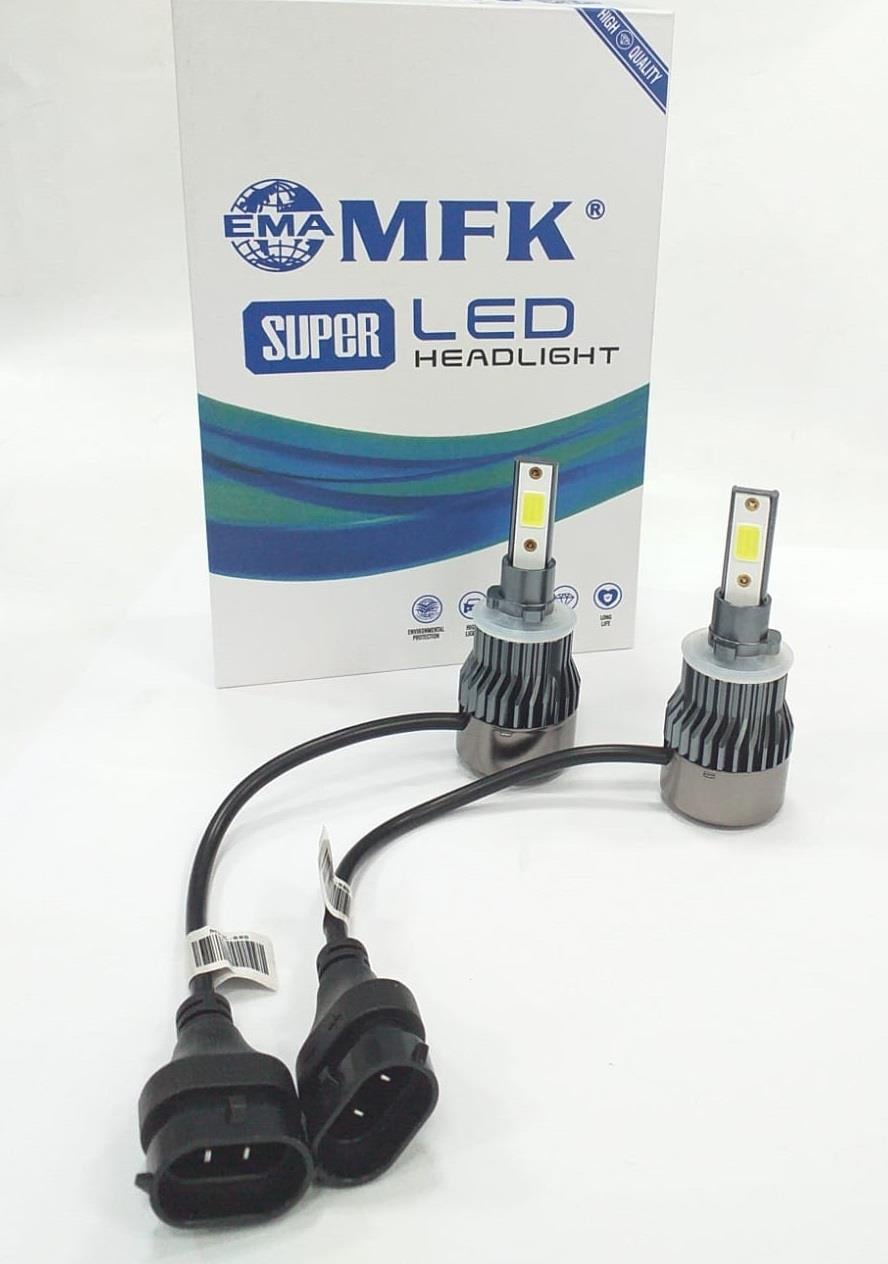 8V-48V H27 XENON LED FAR AMPUL SETİ 6000K 6000 LÜMEN COB LED