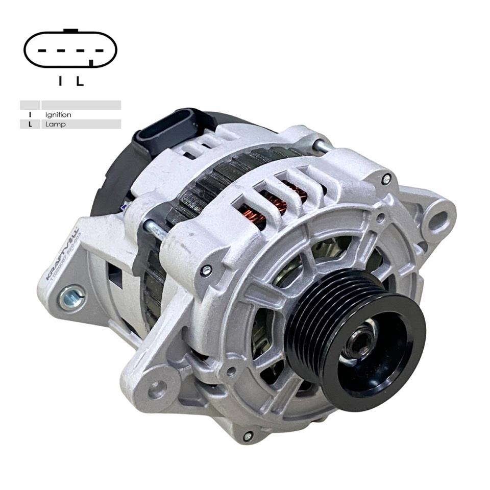 12V ALTERNATÖR DİNAMO DELCO TİPİ 85 A (2 FİŞ OVAL SOKET) (L-IG) CHEVROLET AVEO/LACETTI/NUBIRA