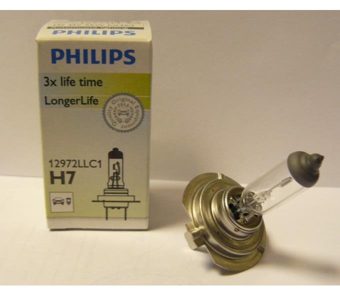 PHILIPS 12V H7 AMPUL 55W (3 KAT UZUN ÖMÜRLÜ)