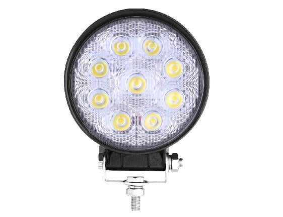 12V-80V ÇALIŞMA LAMBASI YUVARLAK (9 X 3W POWER LEDLİ) (128*110)