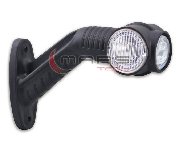 24V DORSE BOYNUZ TAKOZ LAMBASI UZUN EĞRİ (LEDLİ)