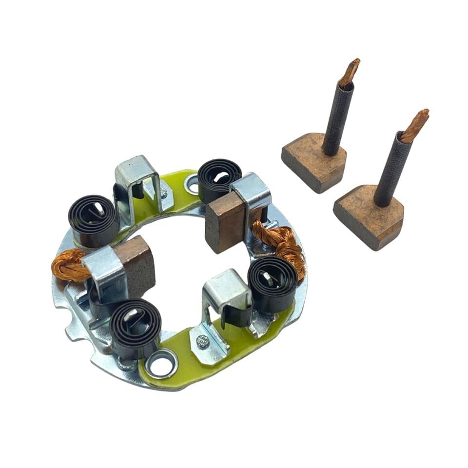 12V MARŞ KÖMÜR YUVASI HITACHI TİPİ (4 KÖMÜRLÜ) BMC LEVEND-CLARK-DAEWOO-KOMATSU-LINDE-TCM FORKLİFT