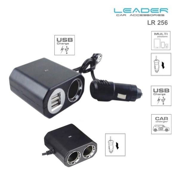 12V-24V ÇAKMAK SOKETİ (ENERJİ SOKETİ) (ÇAKMAK 3 + USB 2 ŞARJLI 6 A)