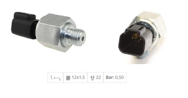 YAĞ MÜŞÜRÜ (2 FİŞ SOKETLİ 0.50 BAR) (M12 X 1.5) PERKINS-CATERPILLAR 