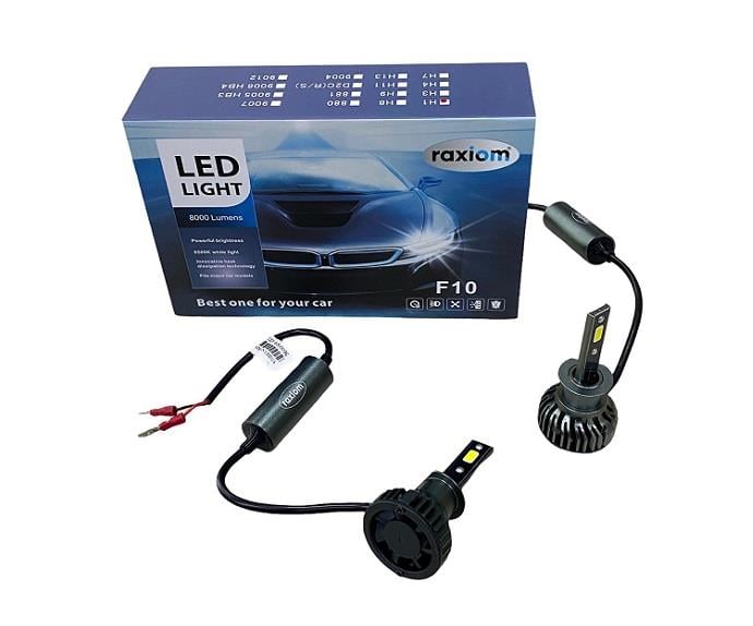 RAXIOM 9V-36V H1 CSP LED XENON FAR AMPUL SETİ 6500K 8000 LÜMEN 48W CANBUS