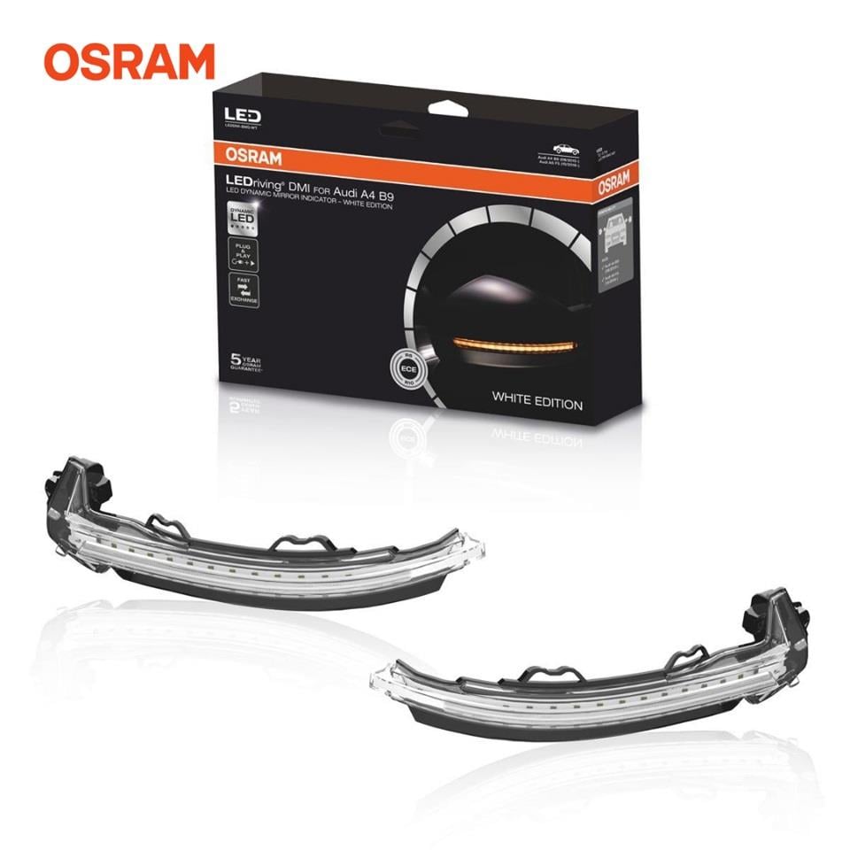OSRAM AYNA SİNYAL LAMBASI (KAYAR LEDLİ) BEYAZ AUDI A4/RS4/S4/A5/RS5/S5 (2 AD)