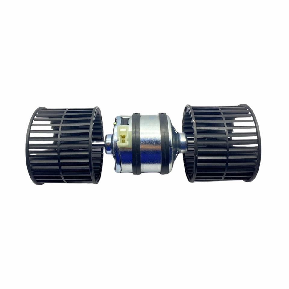 24V KALORİFER MOTORU (ÇİFT MİLLİ-PERVANELİ) İŞ MAKİNASI