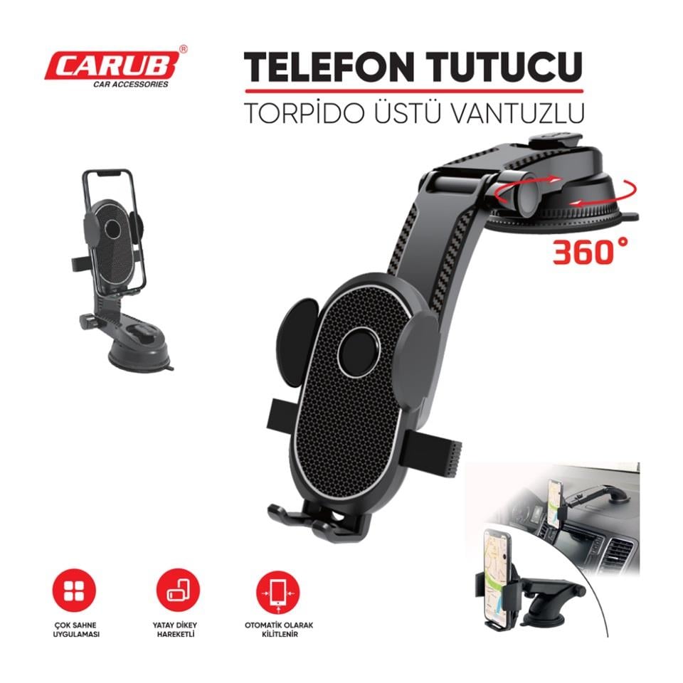TELEFON TUTUCU CAM VE TORPİDO ÜSTÜ (VANTUZLU-SPİRALLİ)