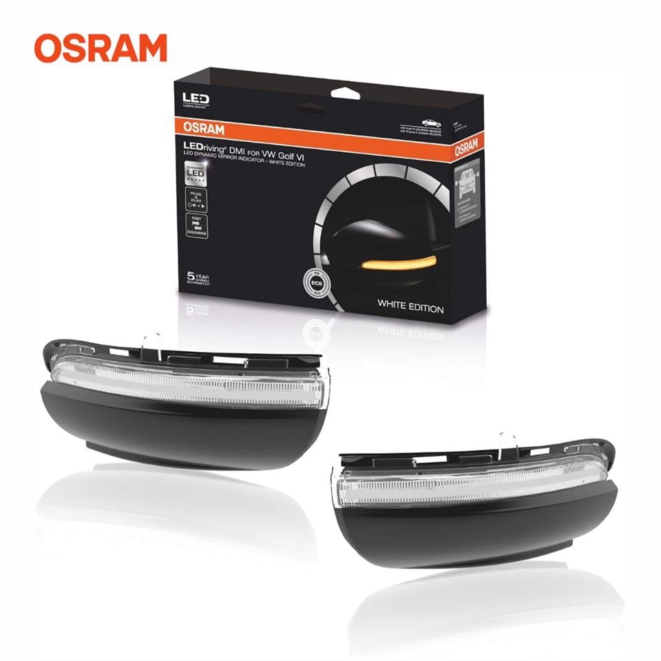 OSRAM AYNA SİNYAL LAMBASI (KAYAR LEDLİ) (BEYAZ) VW GOLF VI/TOUARAN I (2 AD)