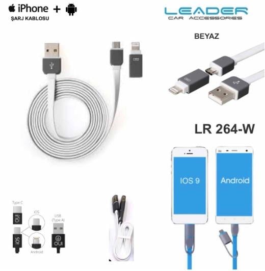 TELEFON ŞARJ KABLOSU (USB) (1.5 MT) ANDROID-IPHONE