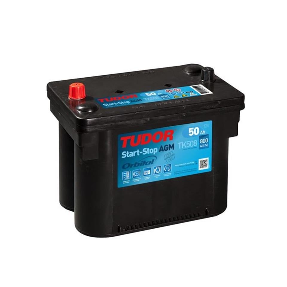 TUDOR 12V 50 AH AKÜ AGM ORBITAL 800 A (EN) (START-STOP) (260*173*190/210)