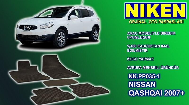 ARAÇ PASPASI (SİYAH) (5 PARÇA) NISSAN QASHQAI 2007 >
