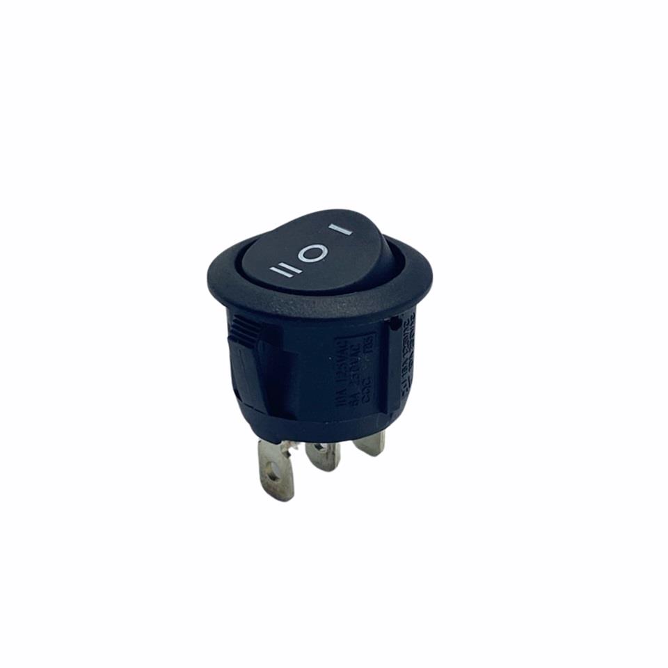 TUŞLU ANAHTAR YUVARLAK (20 MM) (3 FİŞ) (ON-OFF-ON)