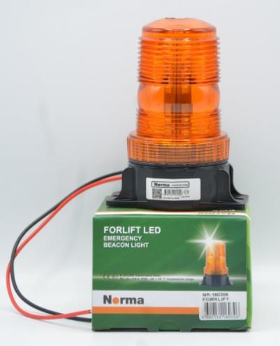 NORMA 10V-110V ÇAKAR FLAŞ TEPE LAMBA 30 LEDLİ (İNCE TİP) SARI (60 X 100 X 130)