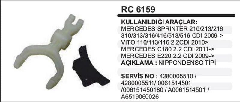 MARŞ ÇATALI NIPPON DENSO TİPİ+DESTEK TAKOZU MERCEDES C180/E220/SPRINTER/VITO