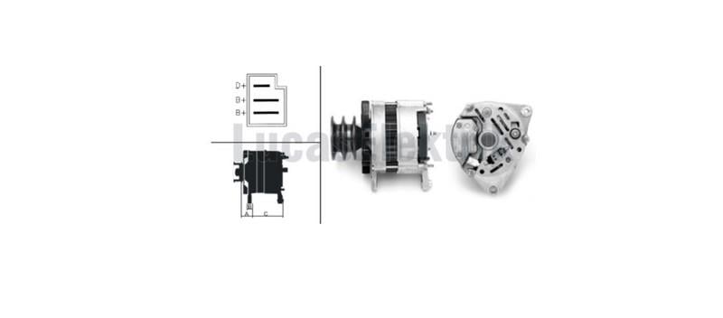 LUCAS 24V ALTERNATÖR DİNAMO 40 A CHRYSLER (HINO MOTORLU)