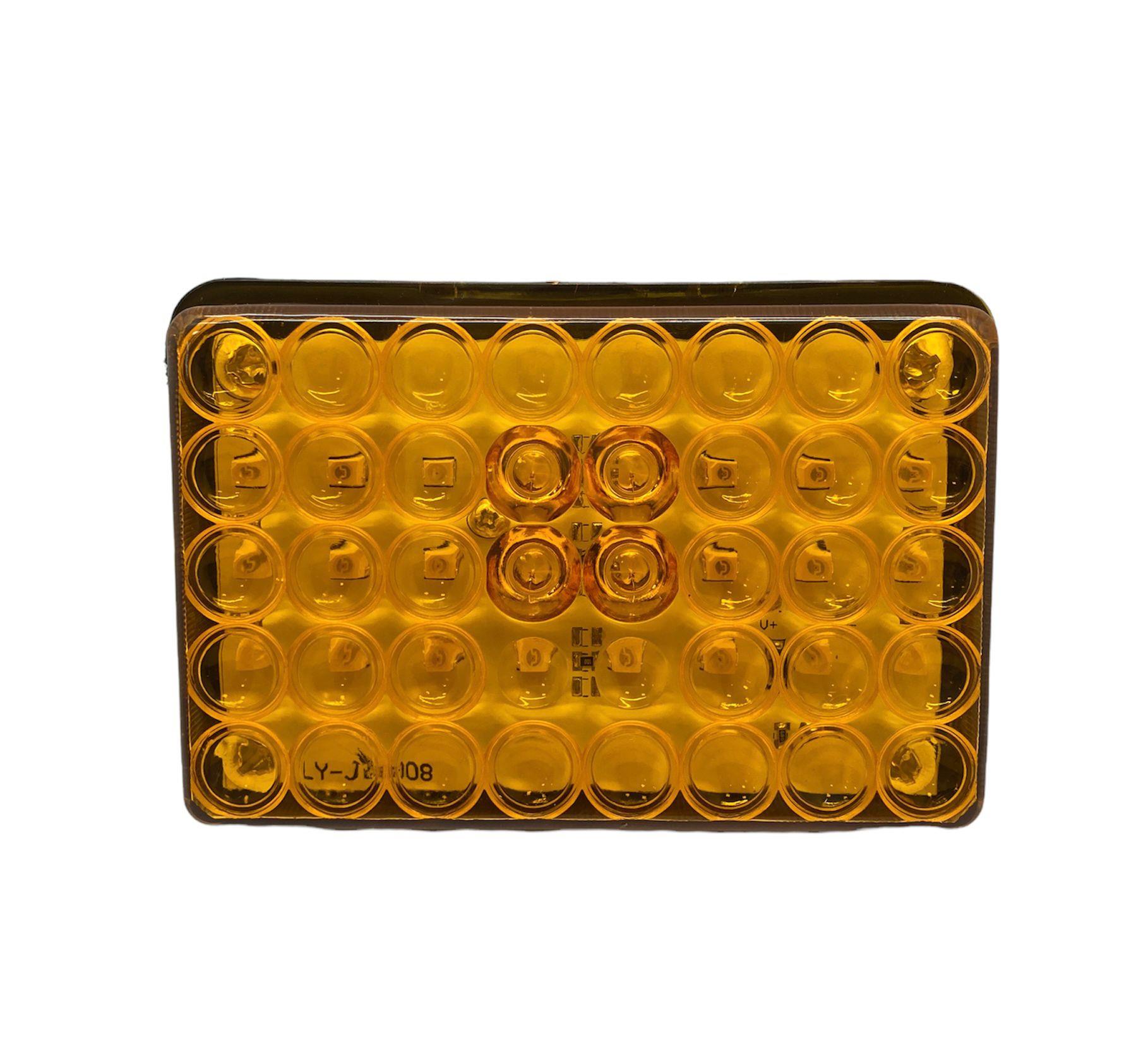 12V-24V SİNYAL LAMBASI 20 LEDLİ (KABLOLU SOKETLİ) (118*93 MM) CATERPILLAR İŞ MAKİNASI