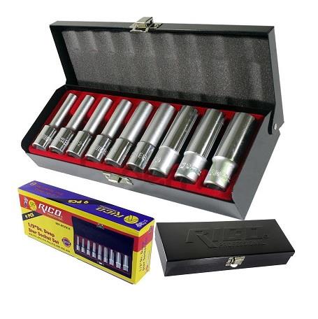 RICO LOKMA SETİ TORX E (9 PARÇA) 1/2'' (12.5 MM) UZUN