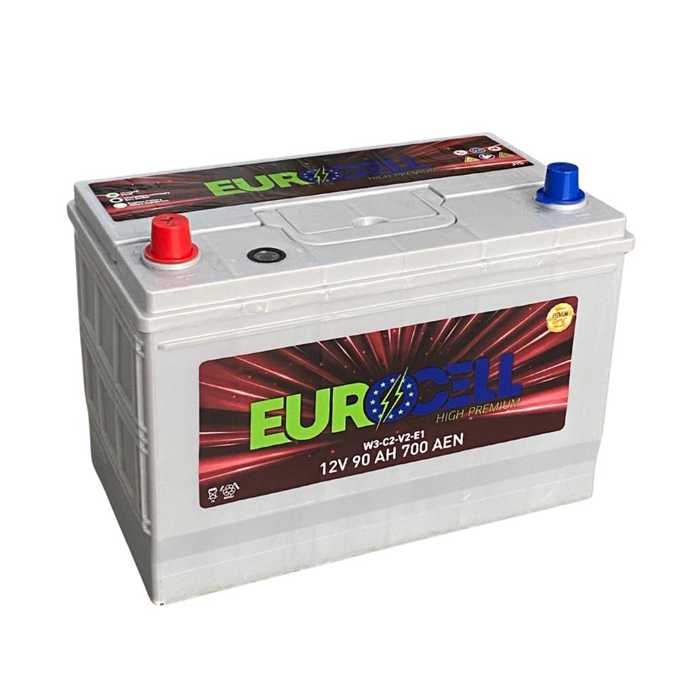 EUROCELL 12V 90 AH AKÜ 720 A (EN) (323*176*232) (TERS)