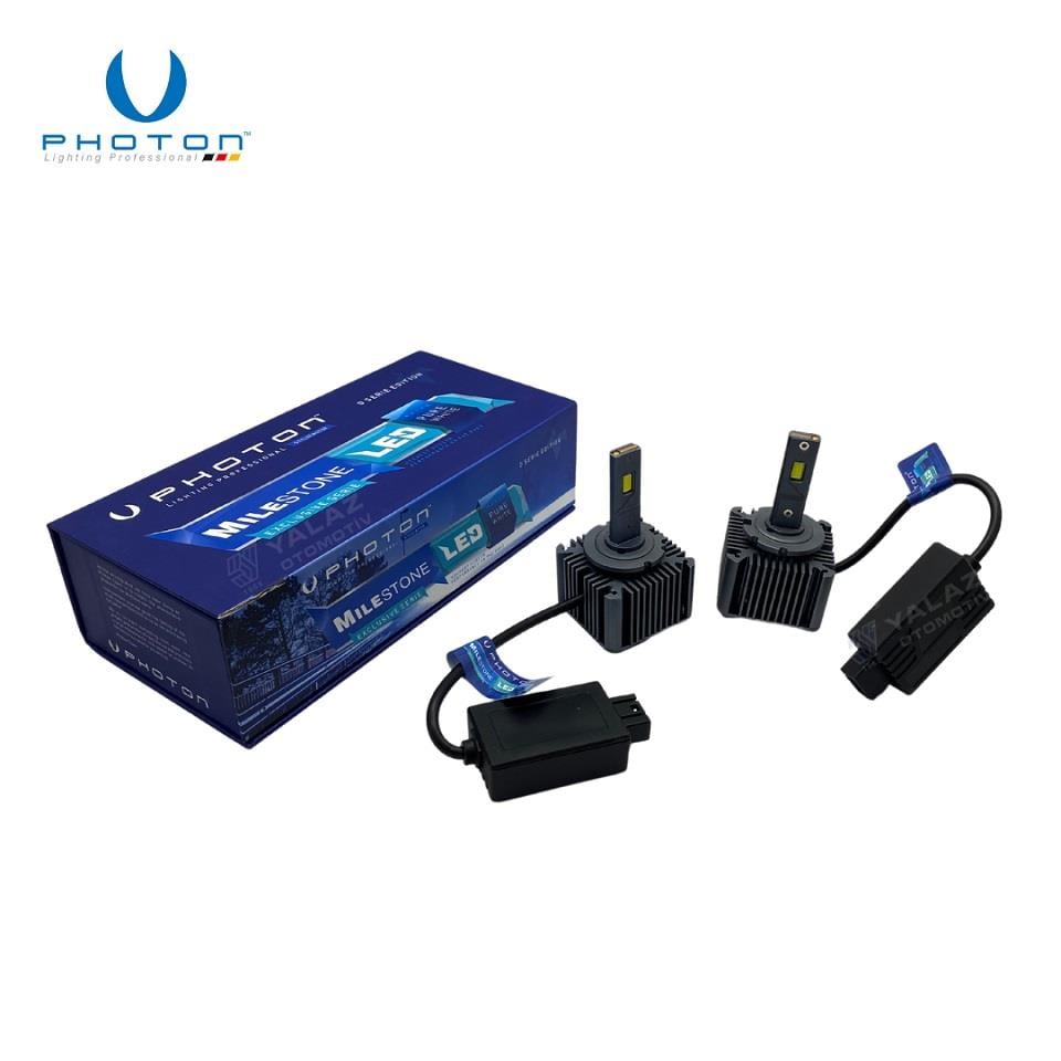 PHOTON 12V-24V D1S/D1R CSP LED XENON FAR AMPUL SETİ 6500K 12000 LÜMEN CANBUS