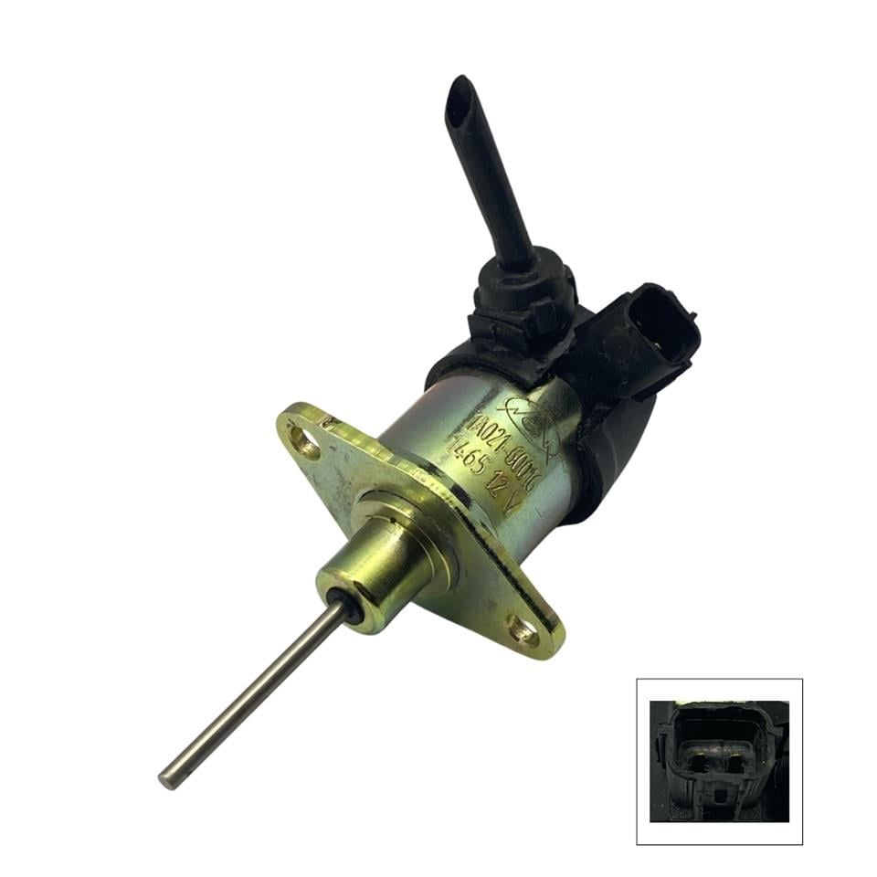 12V STOP SELENOİDİ KULAKLI SOKETLİ 2 FİŞ (UZUN MİL) KUBOTA