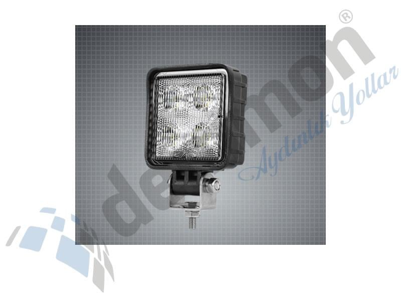 12V-36V ÇALIŞMA LAMBASI KARE 900 LÜMEN (4*3W POWER LEDLİ) (71*71)