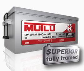 MUTLU 12V 150 AH AKÜ SFB 1000 A (EN) HD (AĞIR HİZMET) (513*223*223)