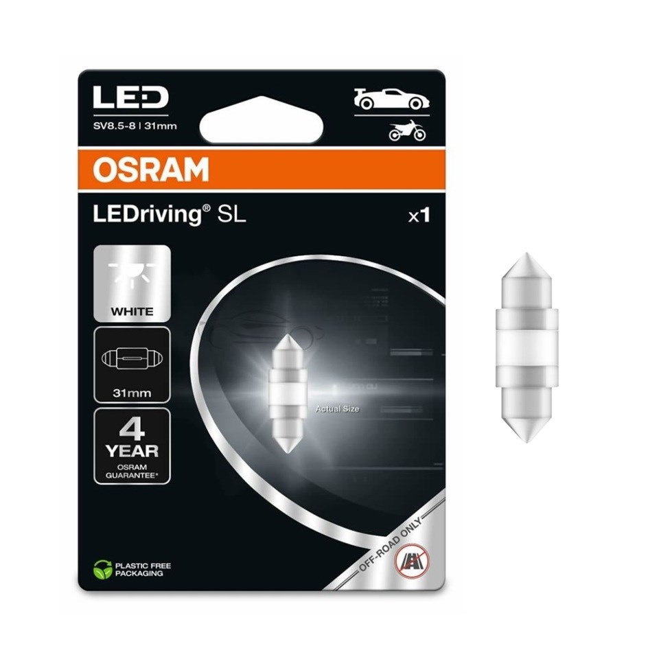 OSRAM 12V SOFİT AMPUL LED C5W 6000K (31 MM) (1 AD)