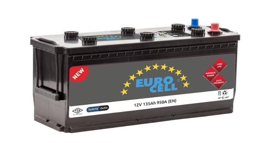 EUROCELL 12V 135 AH AKÜ 950 A (EN) (513*189*223)
