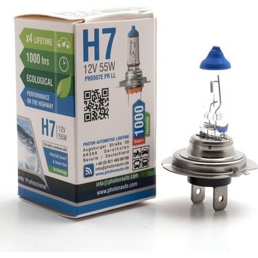 PHOTON 12V H7 AMPUL 55W +%30 FAZLA IŞIK (4 KAT UZUN ÖMÜRLÜ)
