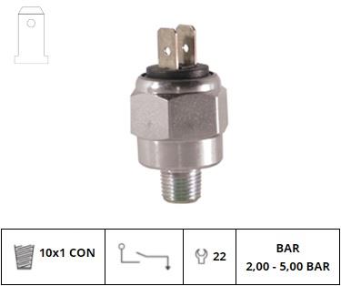 KLF HİDROLİKLİ FREN MÜŞÜRÜ (2.00-5.00 BAR) (M10X1) (KONİK İNCE DİŞ)
