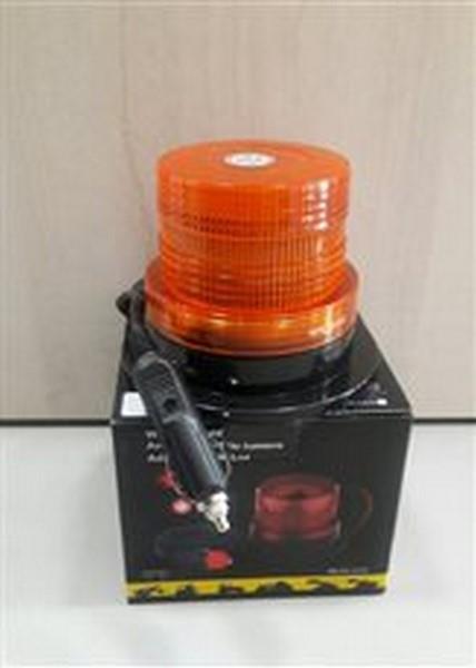 12V-110V ÇAKAR FLAŞ TEPE LAMBA MIKNATISLI ÇAKMAK FİŞLİ  (85*93 MM) SARI 