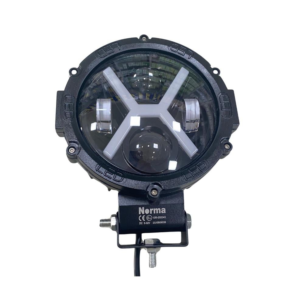 9V-32V OFF-ROAD ÇALIŞMA LAMBASI YUVARLAK (4 LEDLİ) (162*172 MM) E9
