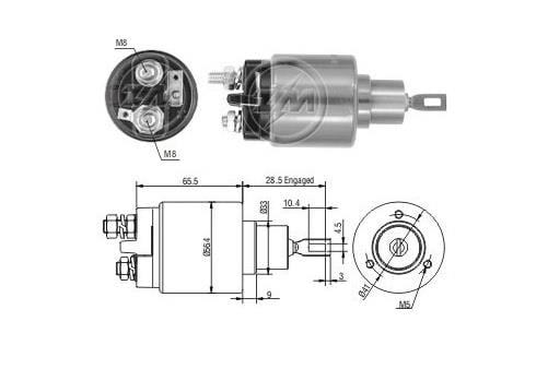 ZM 12V MARŞ OTOMATİĞİ BOSCH TİPİ KMM (KISA PİSTON)