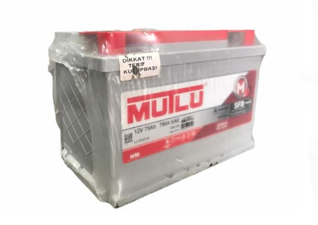 MUTLU 12V 75 AH AKÜ SFB 720 A (EN) (278*175*190) (TERS)