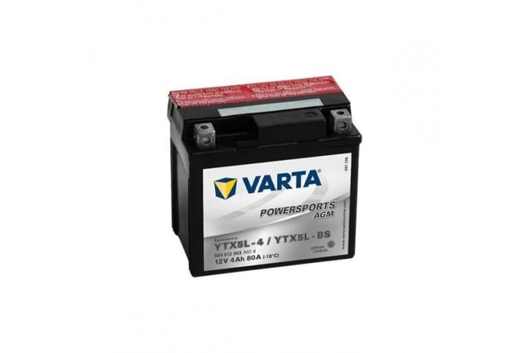 VARTA 12V 4 AH MOTOSİKLET AKÜSÜ 80 A (EN) (114*71*106) (YTX5L-BS)