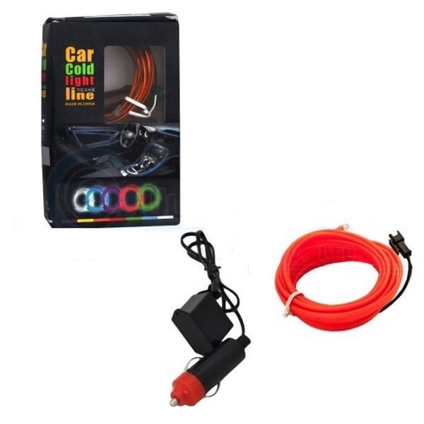 12V NEON IŞIKLI KABLO SARI TEK RÖLELİ ÇAKMAK FİŞLİ (2 MT)