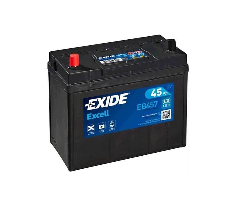 EXIDE 12V 45 AH AKÜ EXCELL JAPON 330 A (EN) (237*127*227) (DAR İNCE KUTUP TERS)