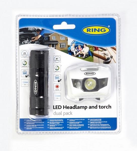 RING KAFA FENERİ (LEDLİ ALIN ÇALIŞMA LAMBASI) MERCEKLİ EL FENERLI 2 FONKSİYONLU