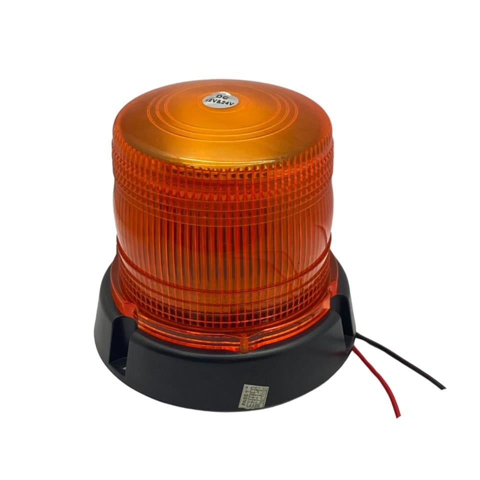 12V-24V ÇAKAR TEPE LAMBA LEDLİ MIKNATISLI SARI (114*94 MM) 