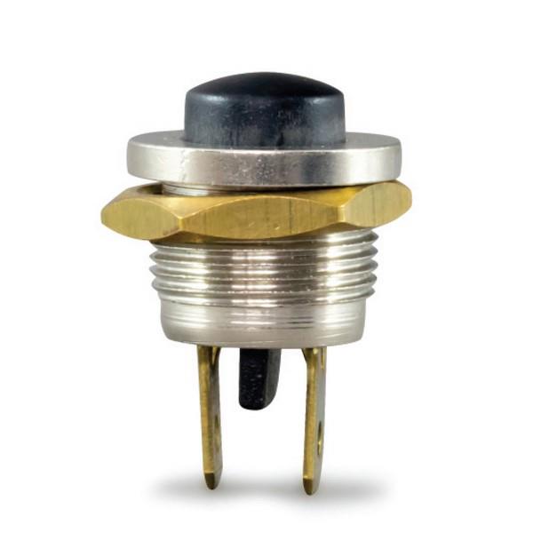 METAL BUTON MİNİ (FİŞLİ) (16 MM) SİYAH