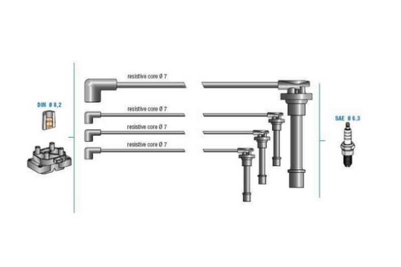 DODUCO BUJİ KABLO TAKIMI HONDA ACCORD/CIVIC