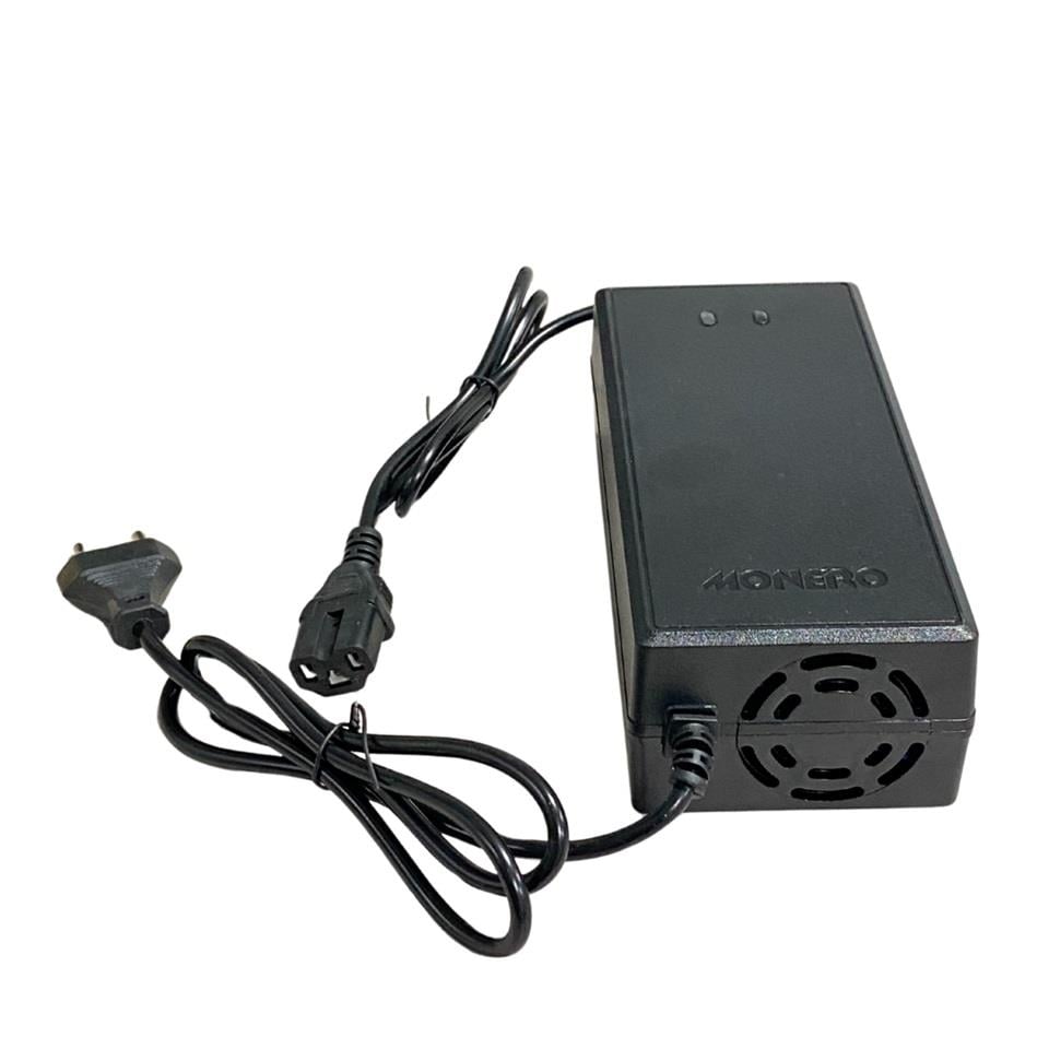 MONERO 72V ELEKTRİKLİ BİSİKLET ŞARJ REDRESÖRÜ (AKÜ ŞARJ CİHAZI) OTOMATİK 2 A (20 AH-24 AH) 