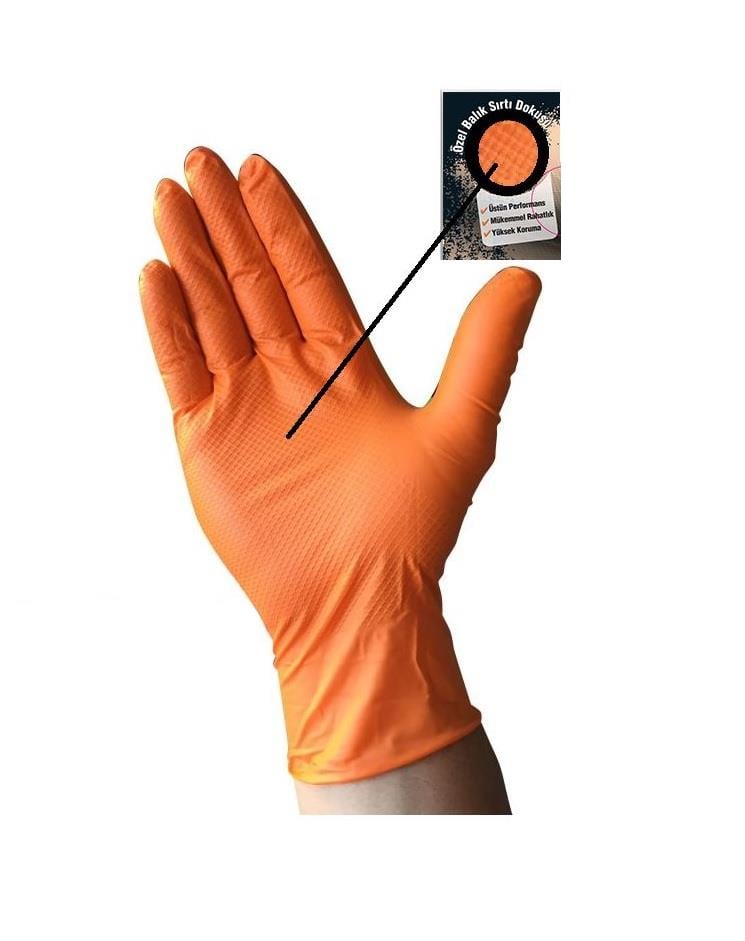 NTI-GLOVE NITRIL ELDİVEN SARI XL (PUDRASİZ) (7 MİL) (ADET)
