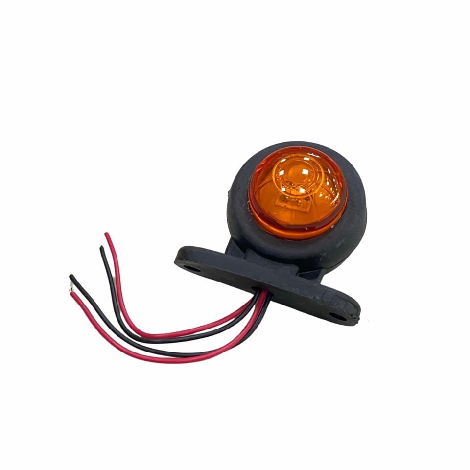 12V-24V TAKOZ LAMBASI MİNİ SARI-KIRMIZI (3 LEDLİ) (57*50 MM)